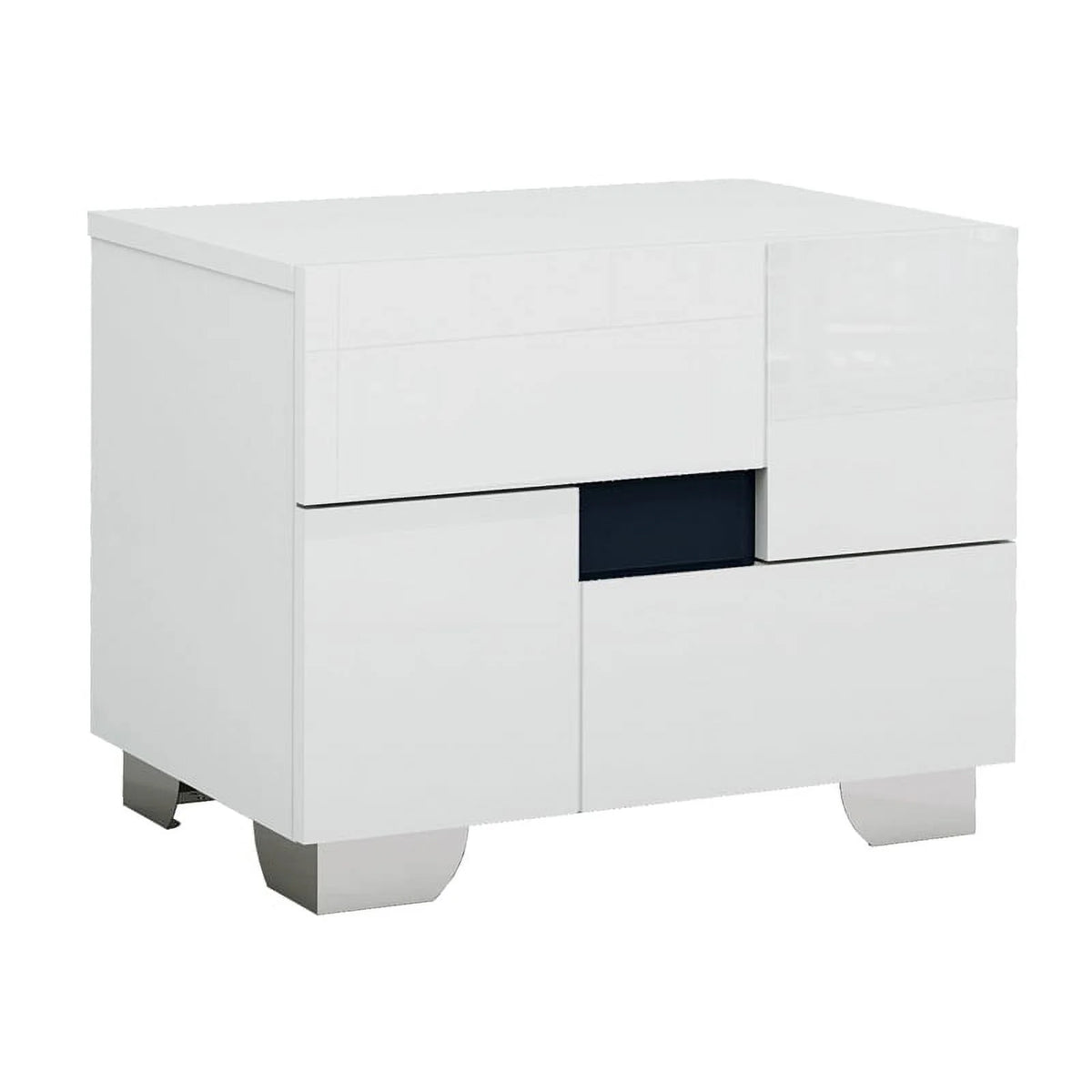 4-Piece White Wood Queen Bedroom Set Z737