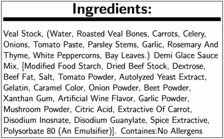 Thickened Veal Stock Reduction J453392
