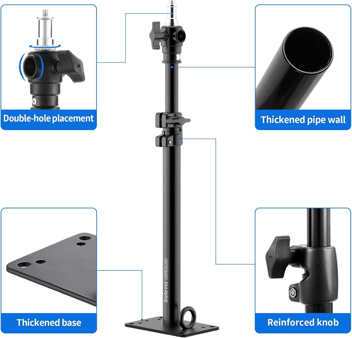 2 Pack Camera Mount Boom Arm with 3/8 1/4 Thread Y138
