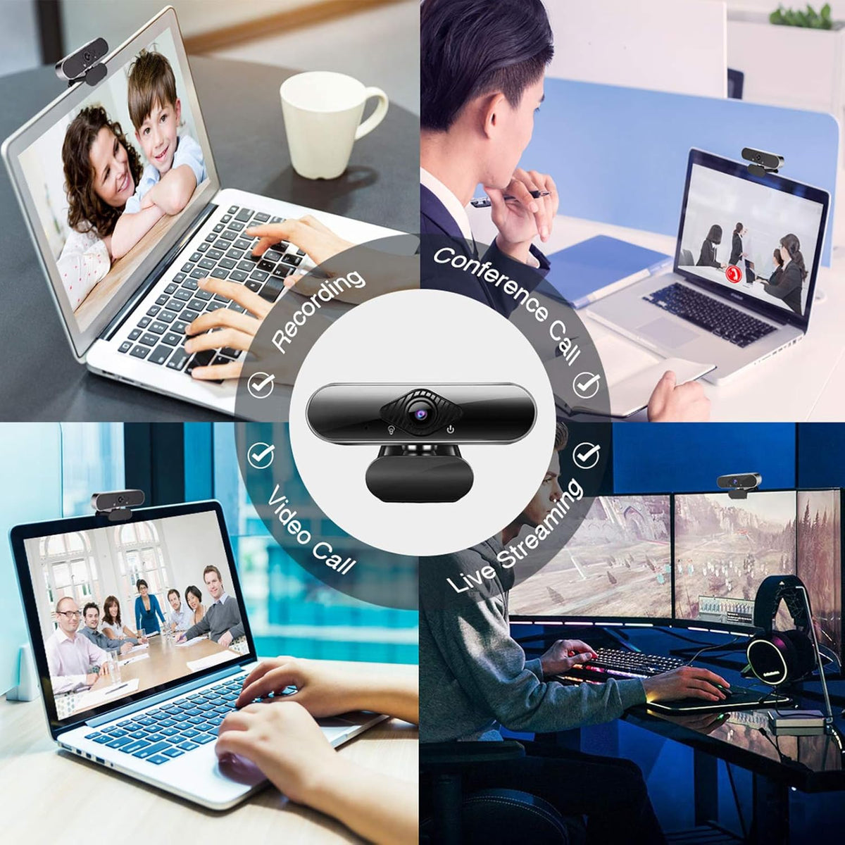 1080p HD USB Webcam with Microphone A290532