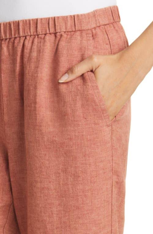 Organic Linen Ankle Straight Leg Pant H386