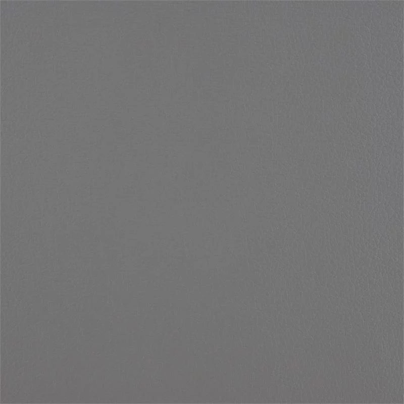 Gray Faux Leather Queen Upholstered Platform Bed D985