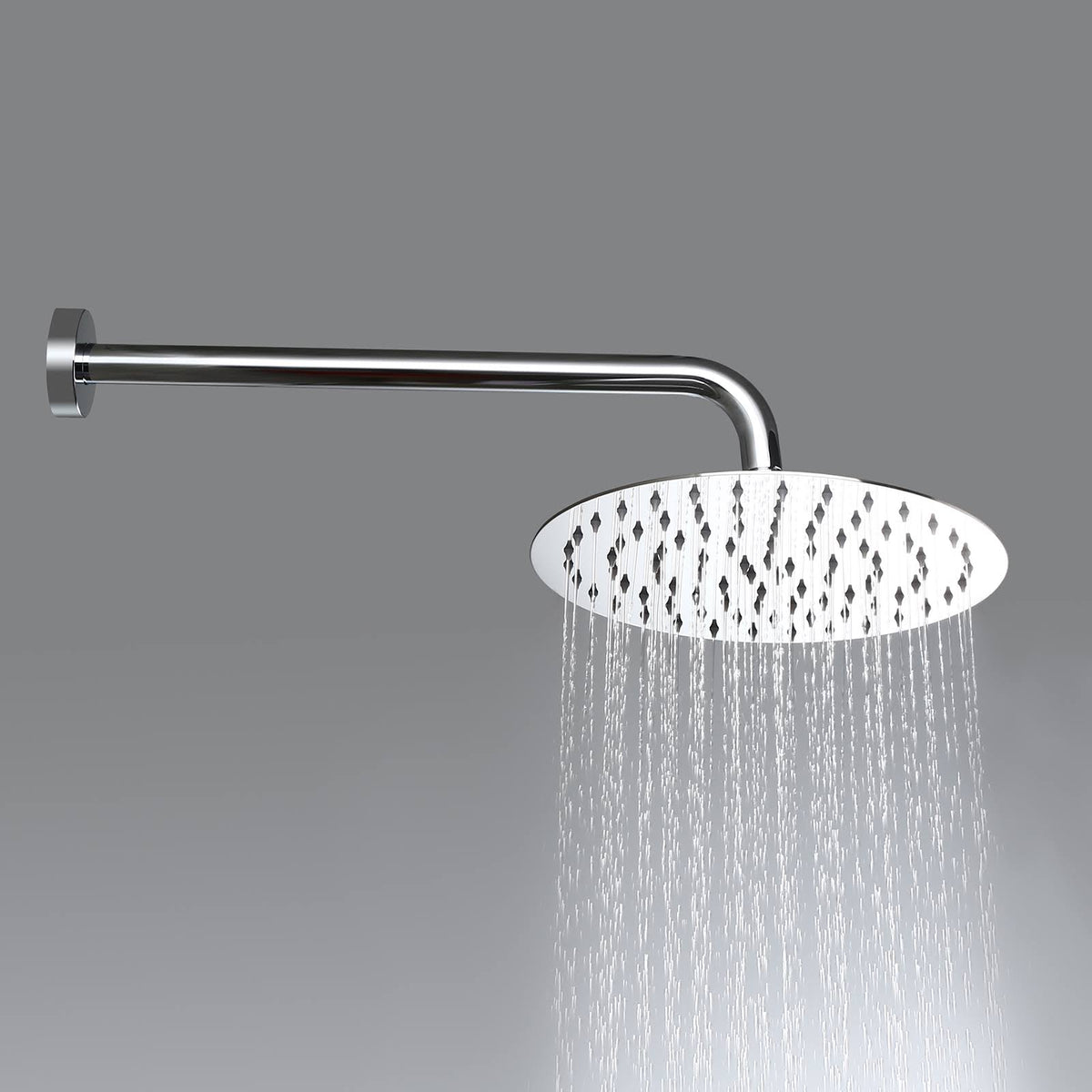 Chrome Wall Mounted Rain Shower Faucet Set with Hand Shower T32772