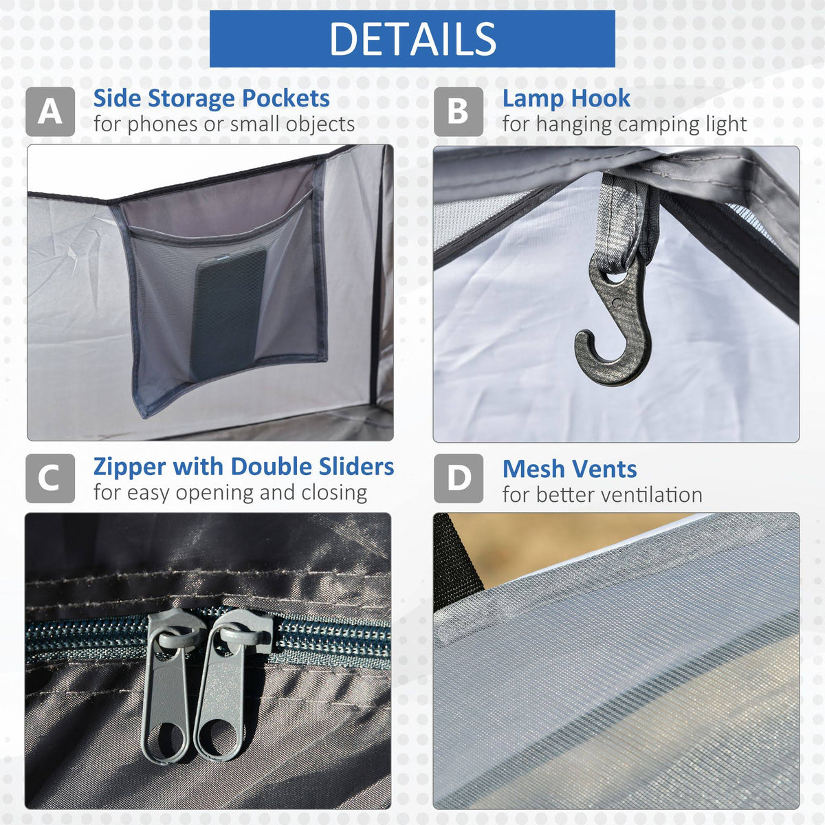 2 Person Waterproof Double Layer Camping Tent V369734