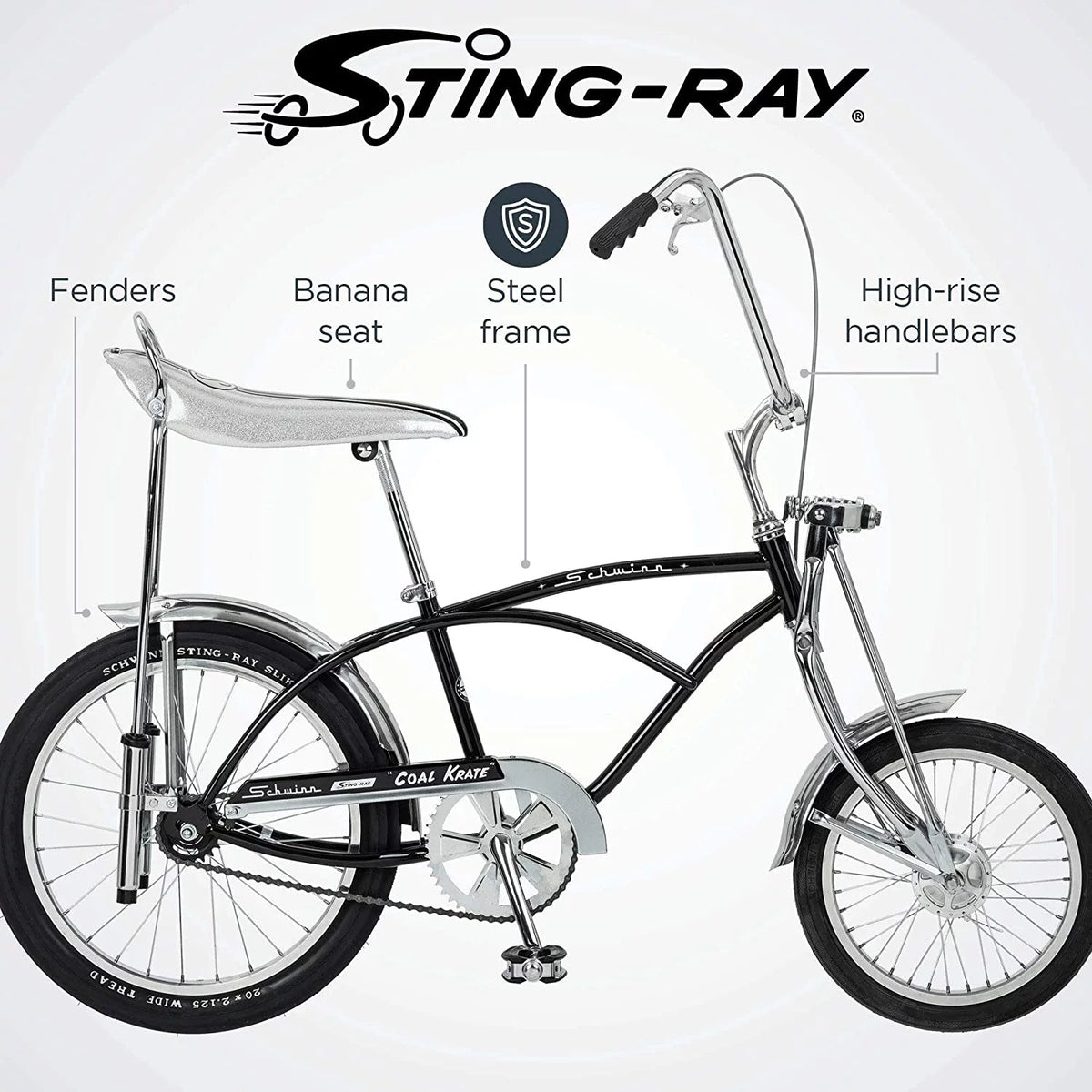 20 In. Wheels Bike with Ape Handlebar And Bucket Saddle M3426