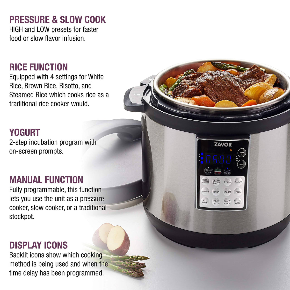 6 Qt. Multi-Cooker J845