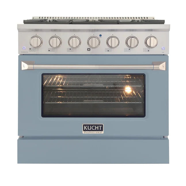 36 5.2 cu ft. Propane Gas Range Light Blue F544