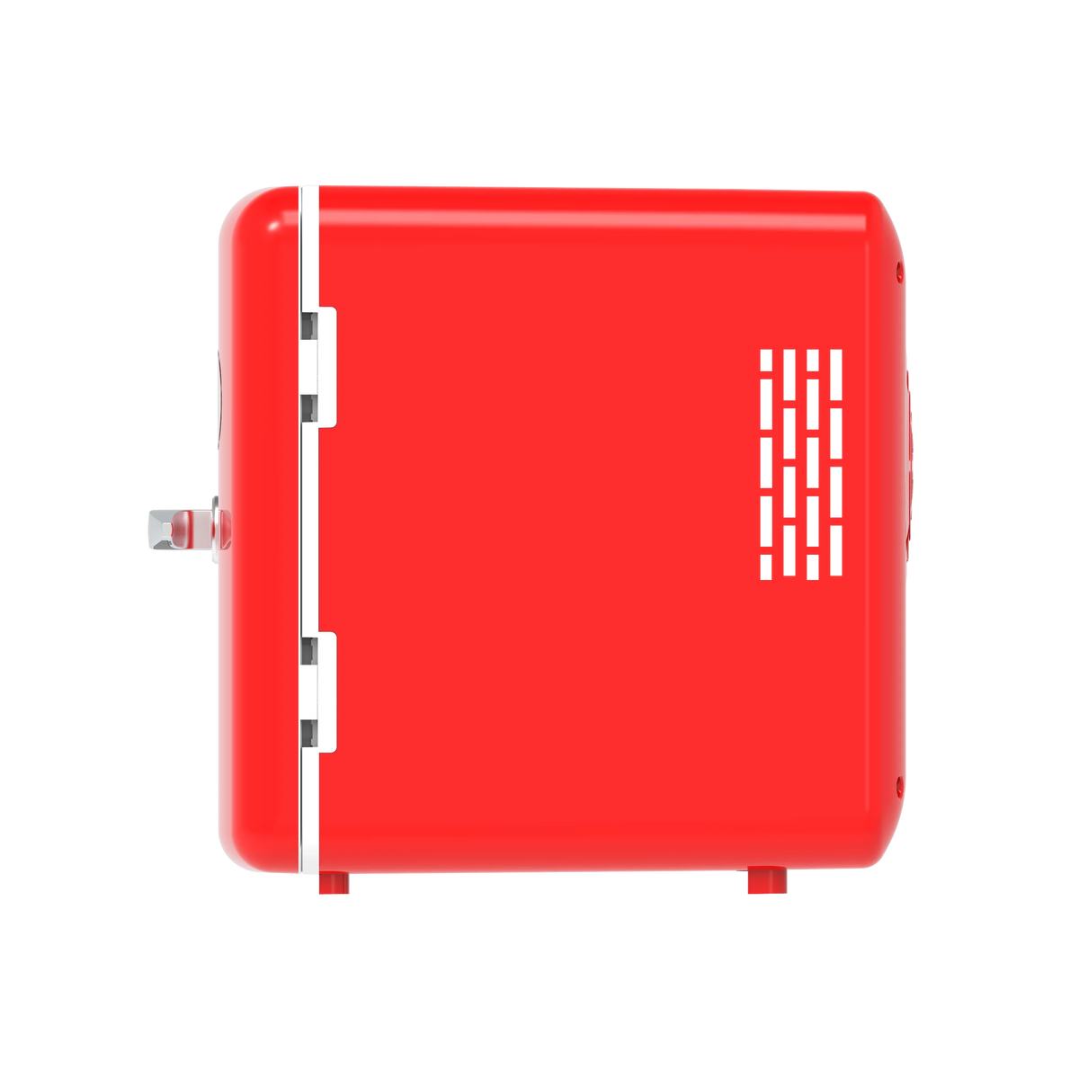 Portable Retro 6-Can Mini Cooler Red Q376