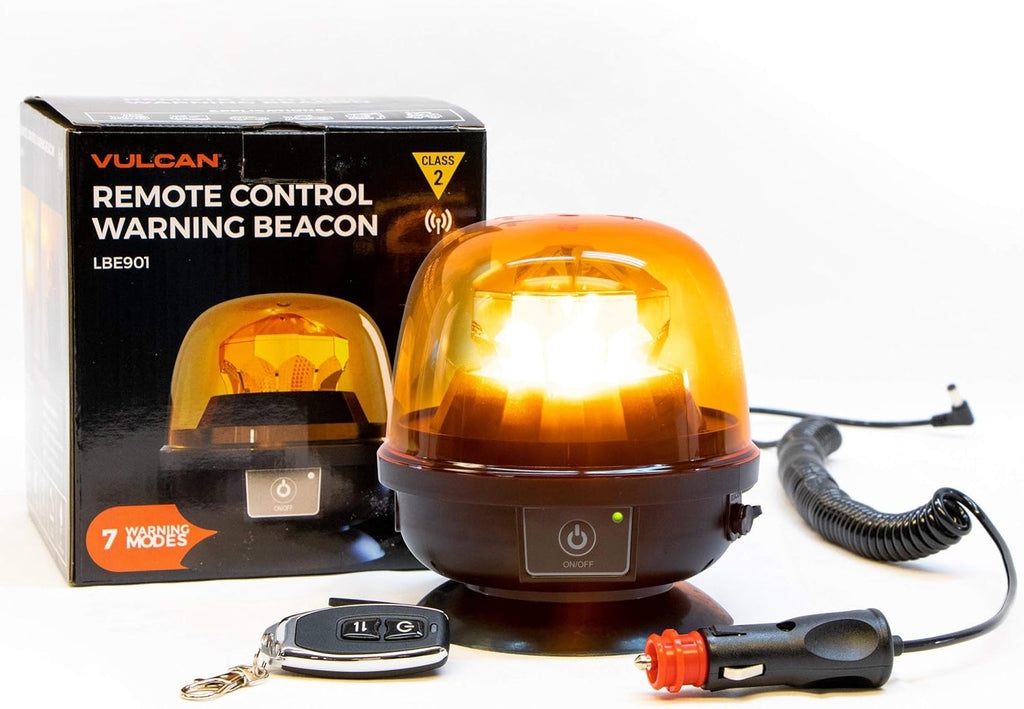 Magnetic Amber Remote-Control LED Beacon Pack of 2 O33189