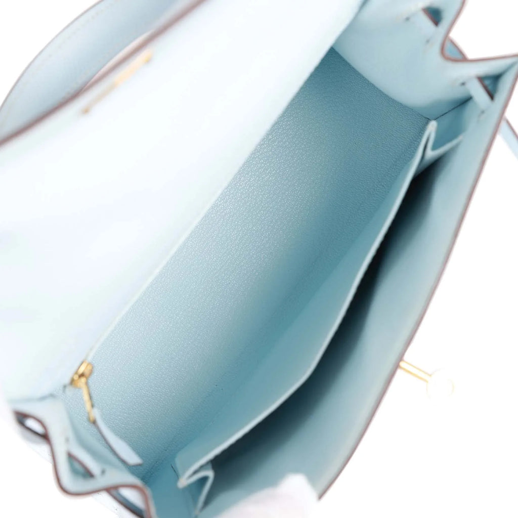 Bleu Brume Epsom Leather Bag V291