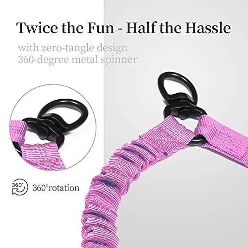 Double Dog Leash 360 Swivel No Tangle I97833