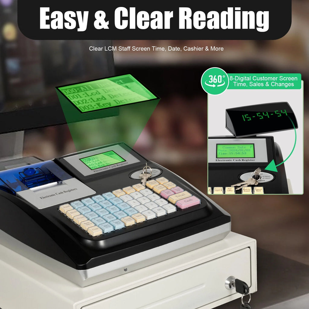 Electronic Cash Register POS System 48 Key I461108