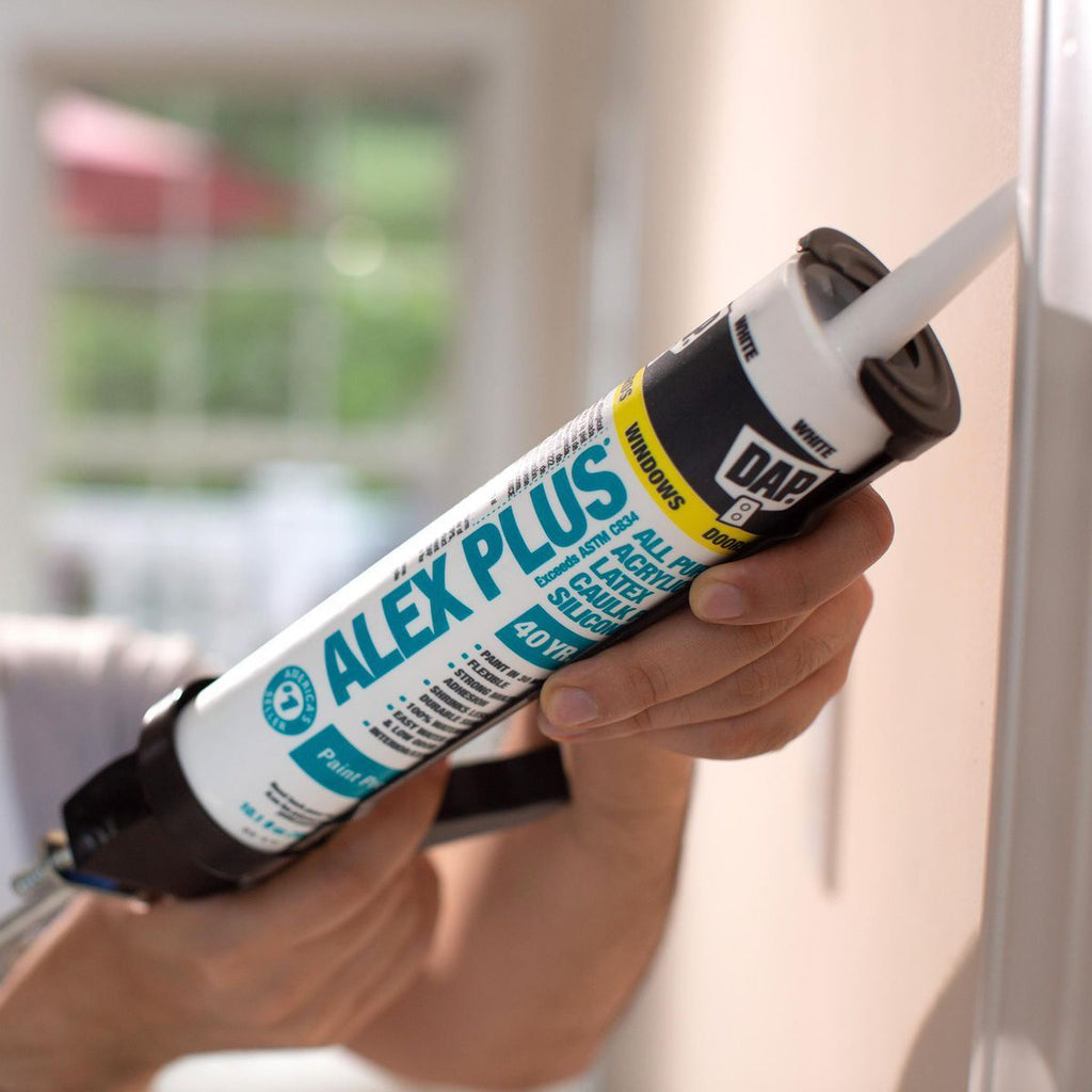 White Acrylic Latex Silicone Caulk G719874