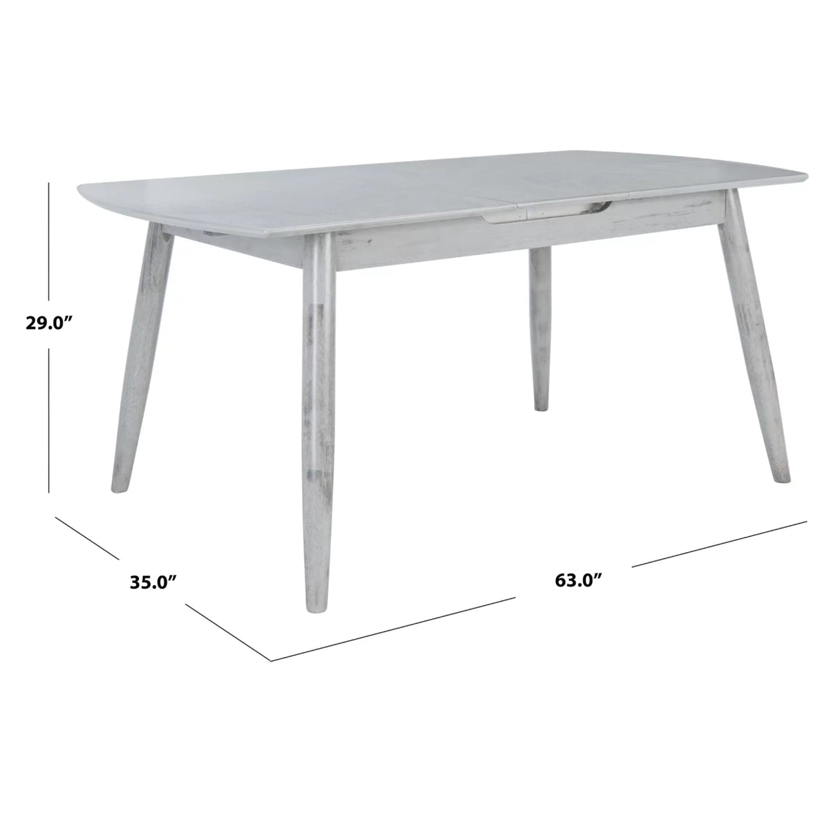 Dark Grey Extension Dining Table I2867