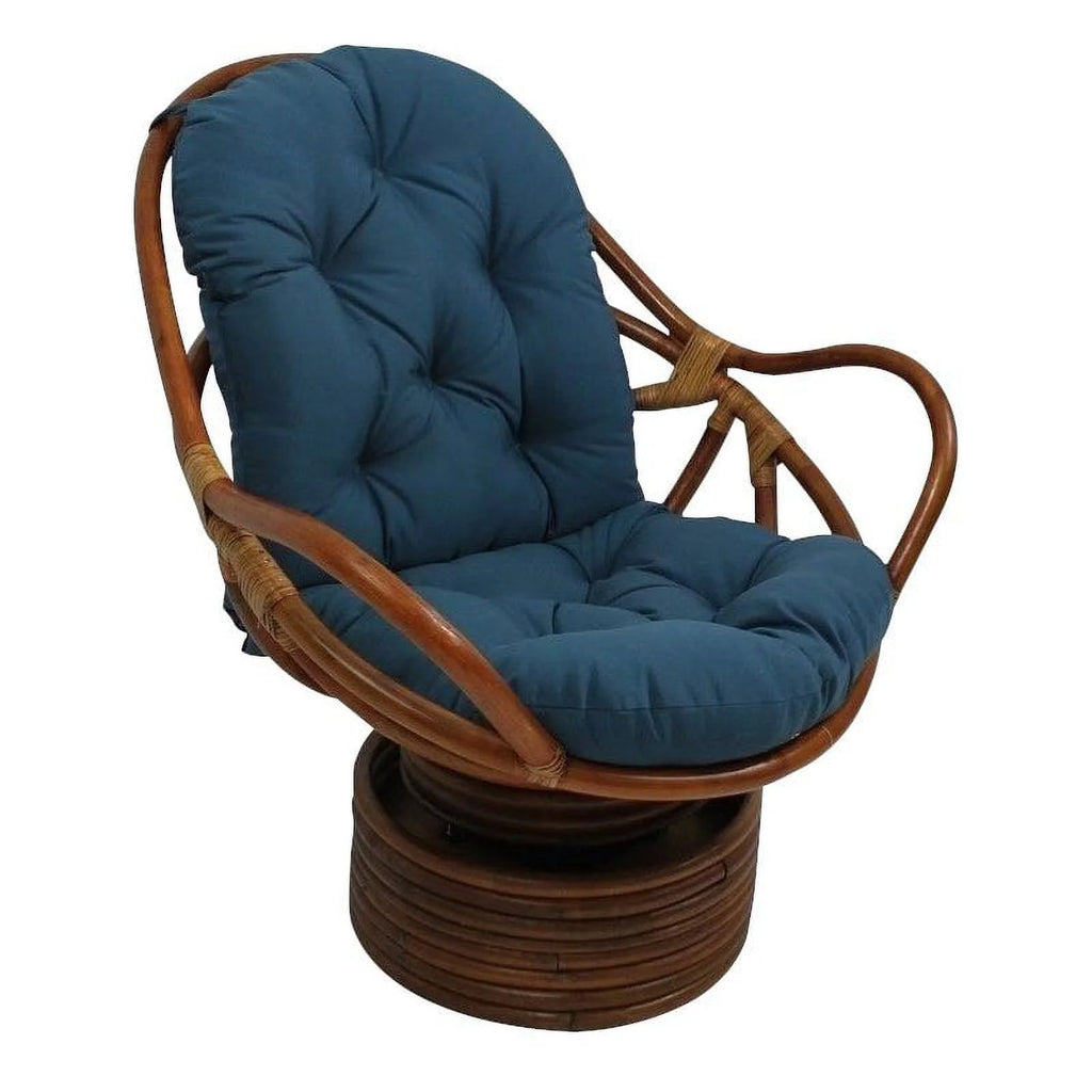 Swivel Rocker Chair with Solid Cushion C1884