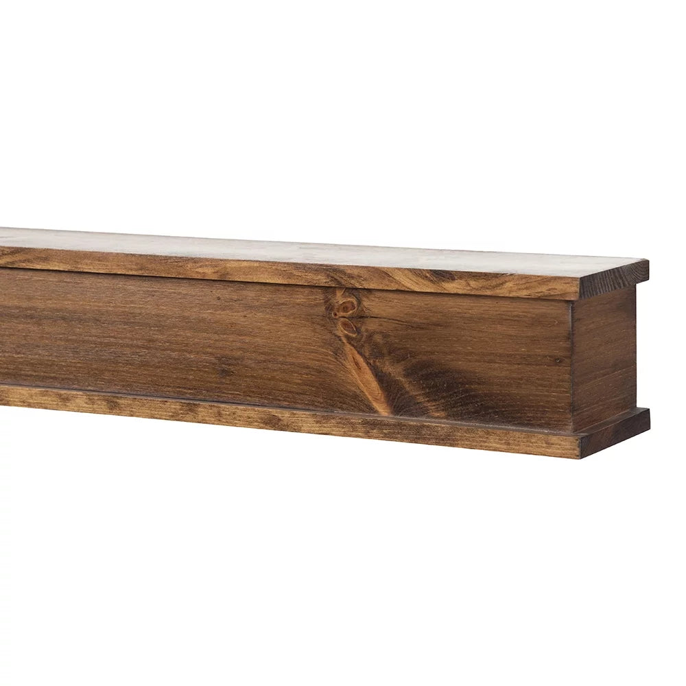 72 inch Floating Wood Fireplace Mantel Shelf X9175