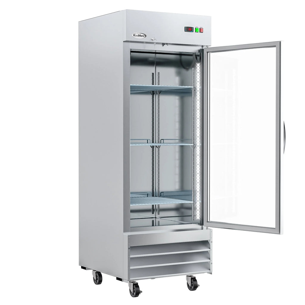 29 in. One Glass Door Reach-In Freezer 23 Cu. ft. O551