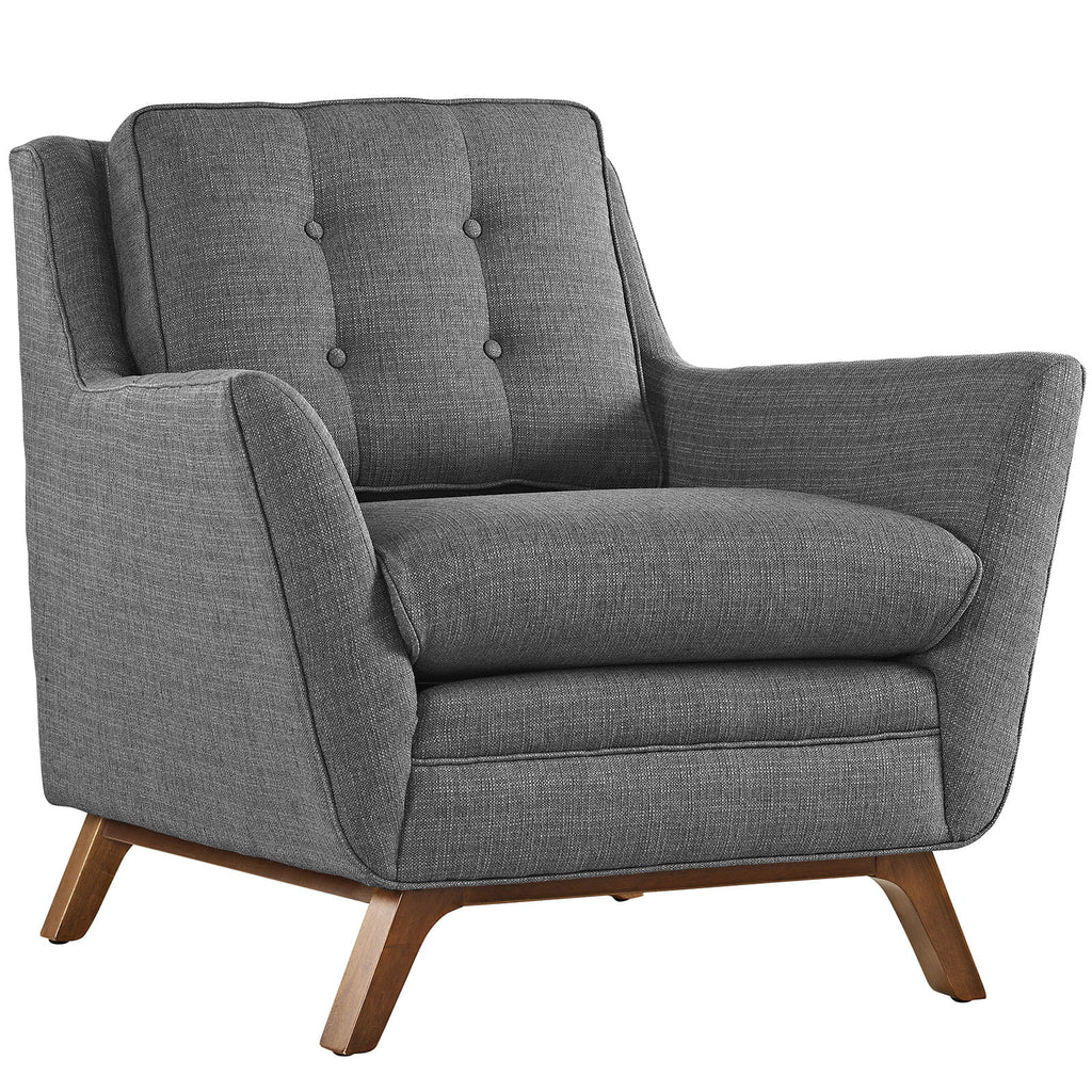 Grey Fabric Sofa Set of Two A183