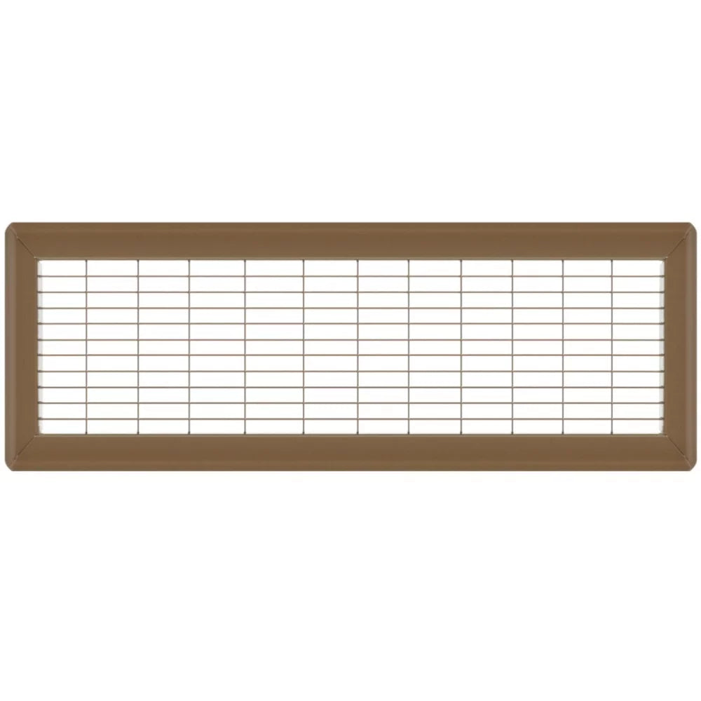 6in x 24in Brown Heavy Gauge Steel Floor Grille K125