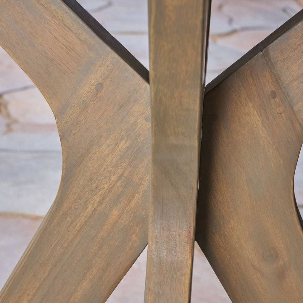 3 Piece Acacia Wood and Wicker Bistro Set M2179