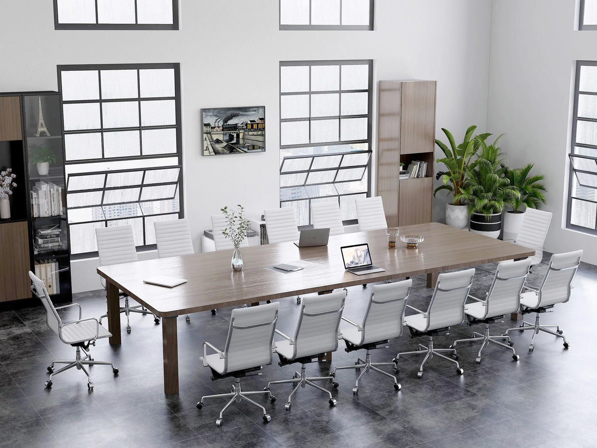 Black Adjustable Vegan Leather Executive Office Chair E60495