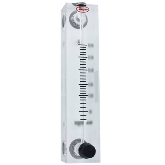 Visi-Float Flowmeter, 4x22 Scale, .5-12 GPH Water, SS Valve G62320