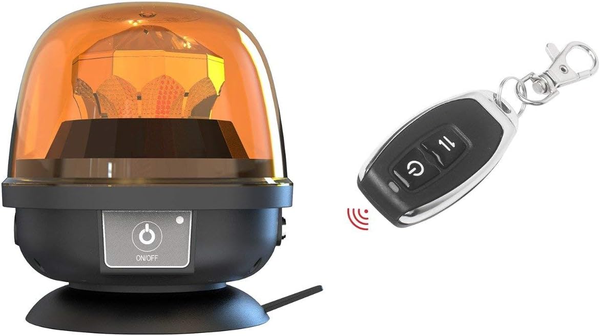 Magnetic Amber Remote-Control LED Beacon Pack of 2 O33189