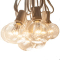 25 Foot White LED String Lights with 2 Inch Globe Bulbs C846