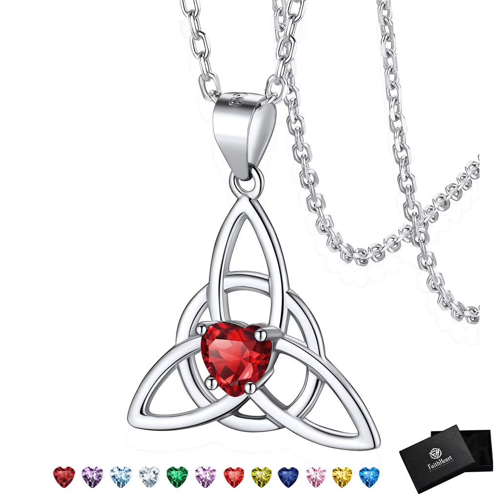 Celtic Knot Heart Necklace 925 Sterling Silver O1705