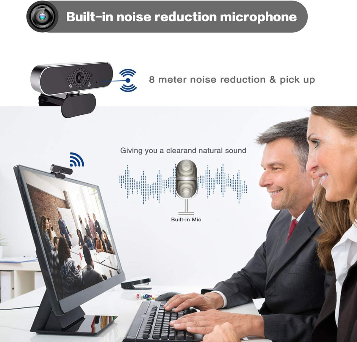 1080p HD USB Webcam with Microphone A290532