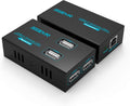 Metal USB Extender Over Cat5e/6, 50M, 4 USB 2.0 Ports, Pack of 2 T808