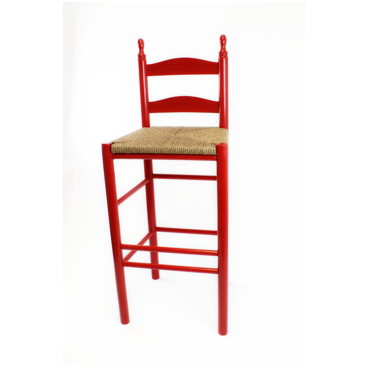 Red Wood Ladderback Barstool W963739