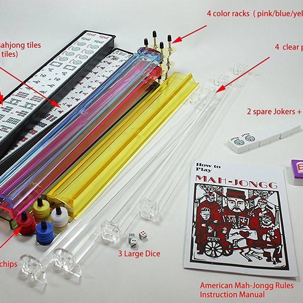 166 Tiles Complete American Mahjong Set in Aluminum Case P37321