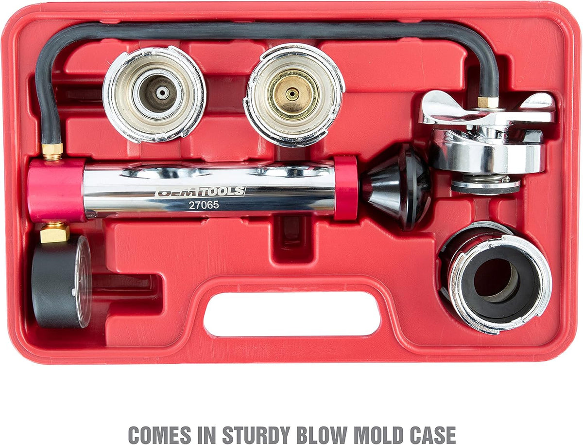 Radiator and Cap Test Kit, Pressure Tester for Coolant System L261
