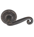 Lever with Ribbon & Reed Rose Passage Turino X9249