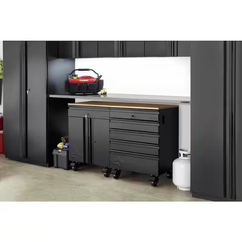 4 in. Caster Kit for Welded Steel Garage Base Cabinets G153575