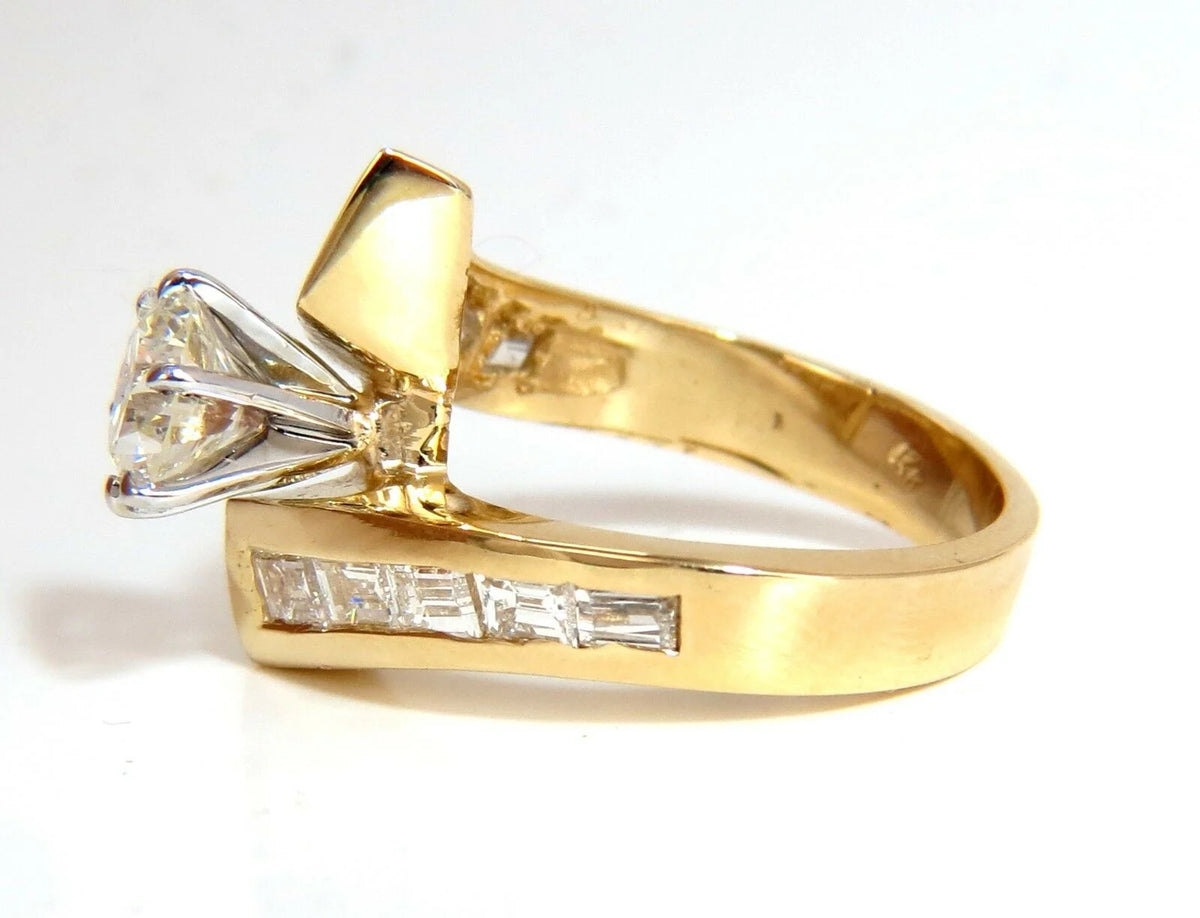 14KT Diamond Crossover Ring E799347