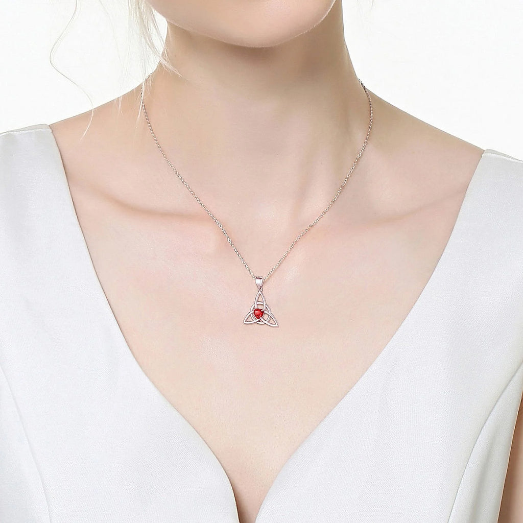 Celtic Knot Heart Necklace 925 Sterling Silver O1705