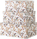 Decorative Storage Cardboard Boxes with Lids, Set of 3 C825