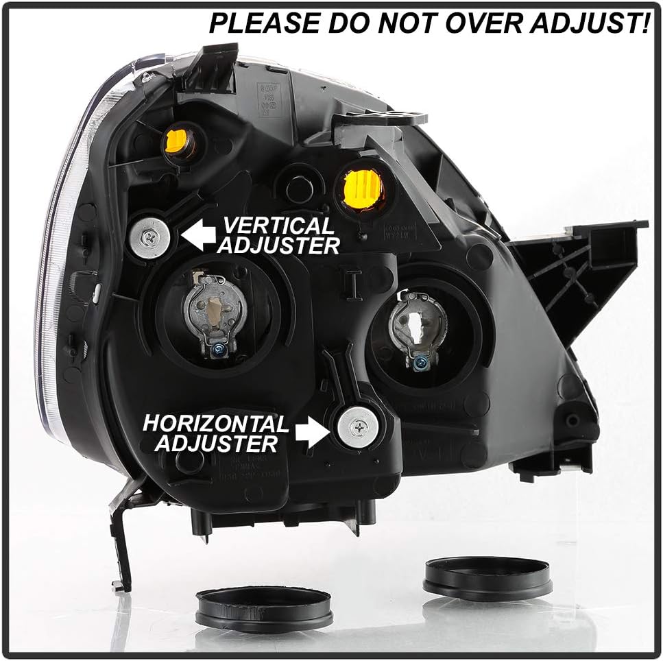 Chrome Housing Headlights Headlamps Assembly D5694