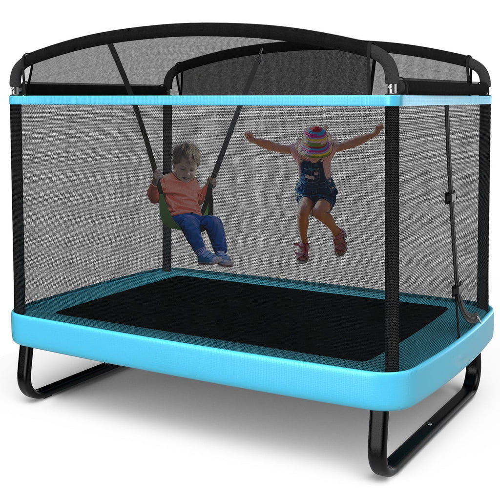 6FT Kids Recreational Trampoline with Swing I28727