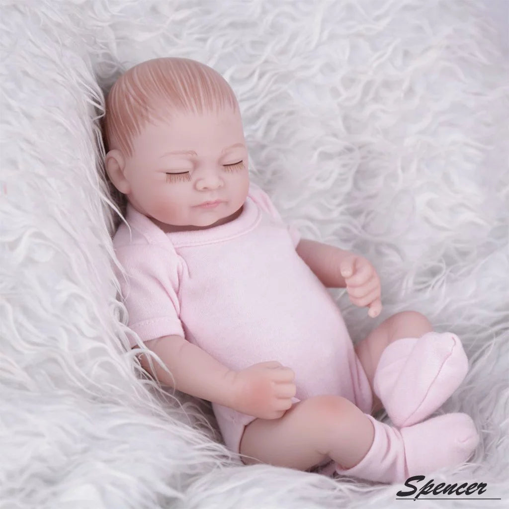 11" Lifelike Silicone Vinyl Newborn Baby Doll J733106
