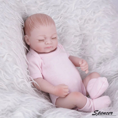 11" Lifelike Silicone Vinyl Newborn Baby Doll J733106