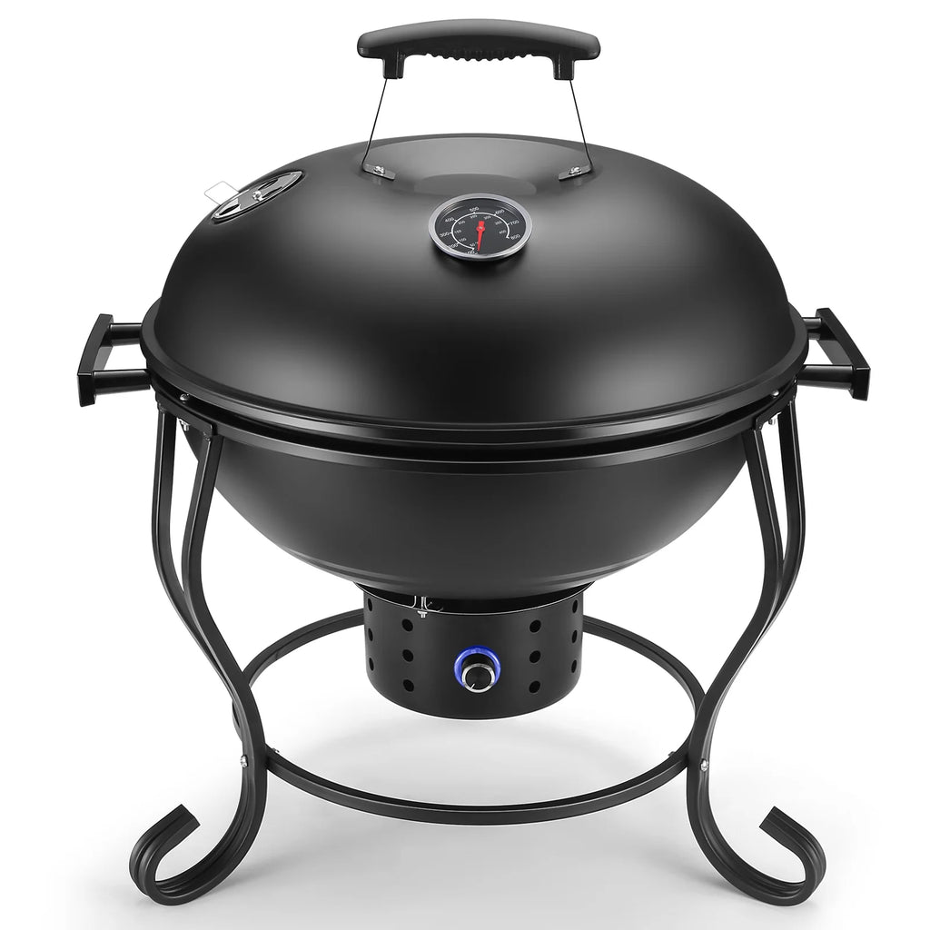 17 inches Portable Charcoal Grill with Adjustable Fan U672010