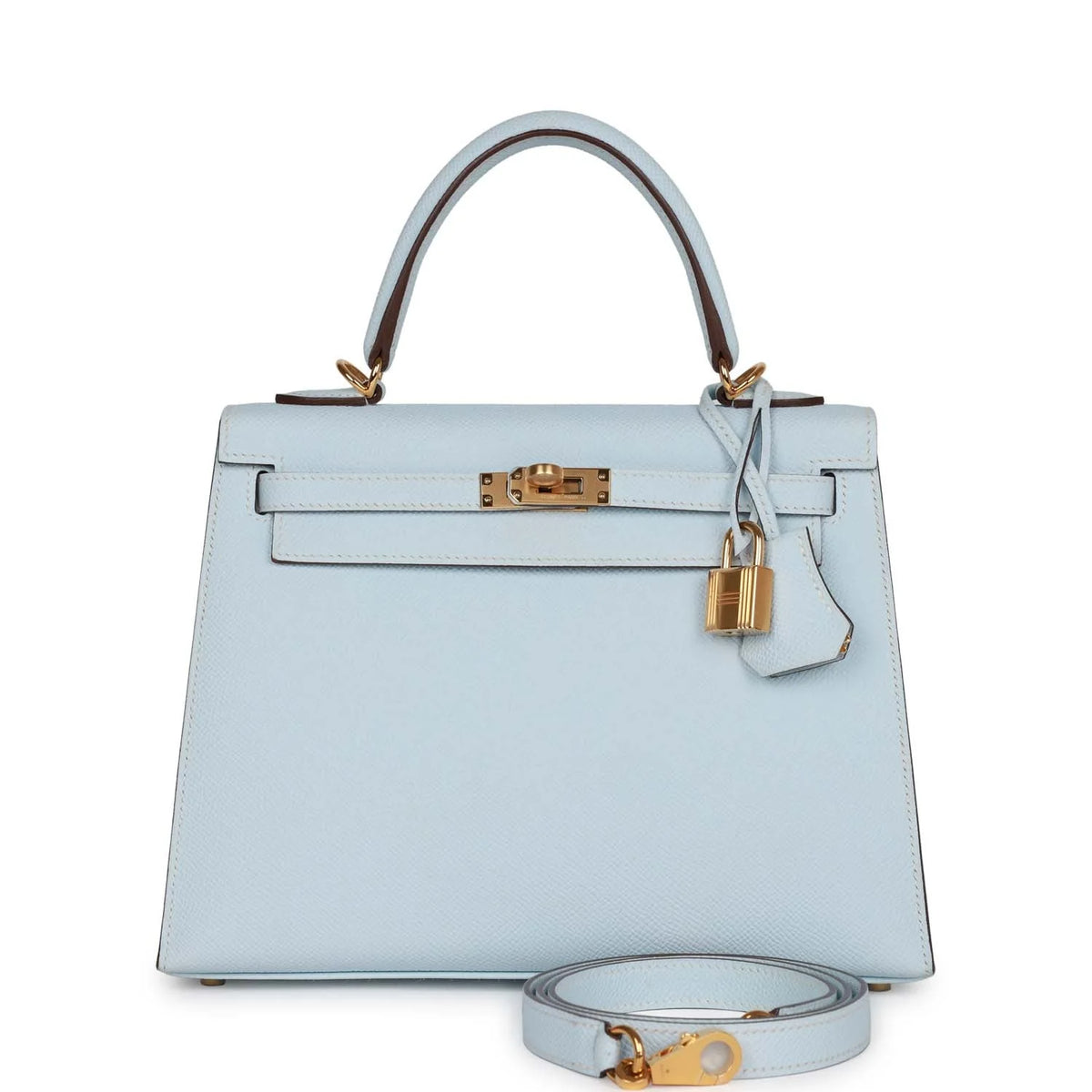 Bleu Brume Epsom Leather Bag V291