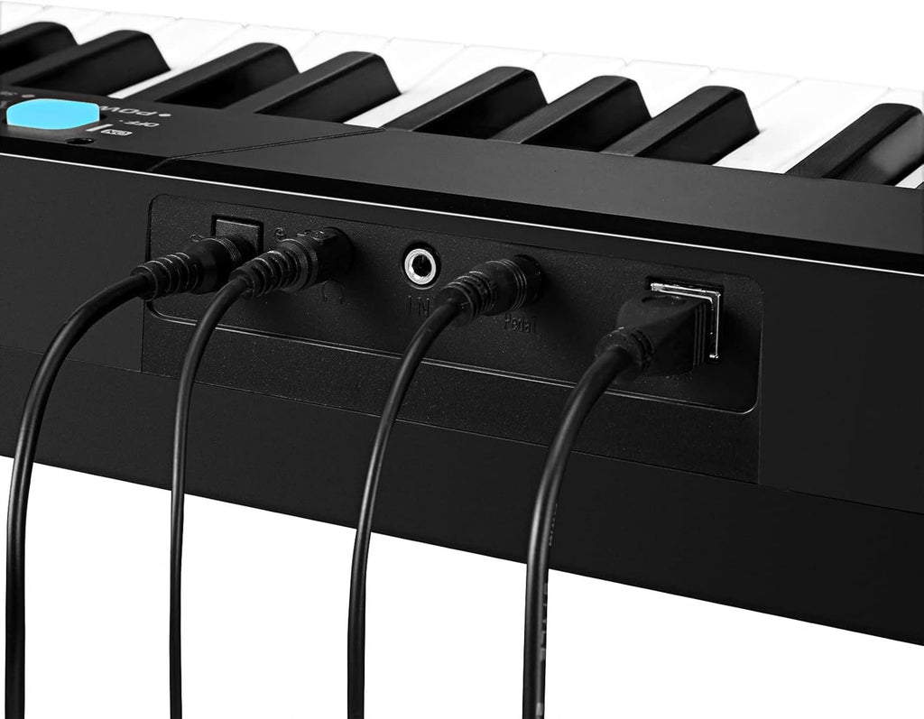 88-Key Semi-Weighted Electronic Keyboard Piano with X-Stand, Sustain Pedal, Power Supply, Carrying Case D48617