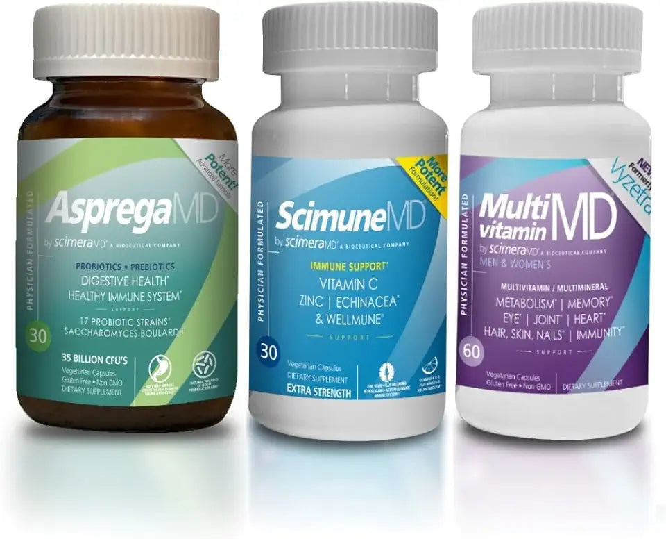 Probiotic + Prebiotic, Immune Support and Multivitamin Multiminerals G4186