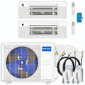 21,000 BTU 2 Zone Ceiling Cassette Ductless Air Conditioner and Heat Pump A774