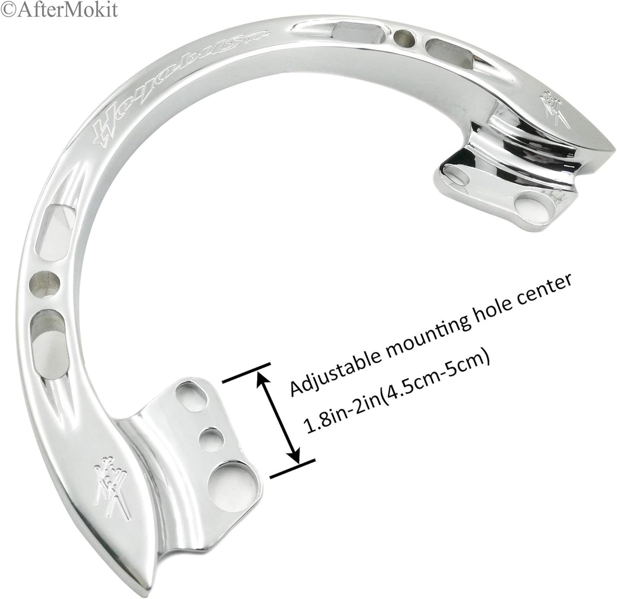 Chrome Rear Handle Rail Pack of 2 H20122