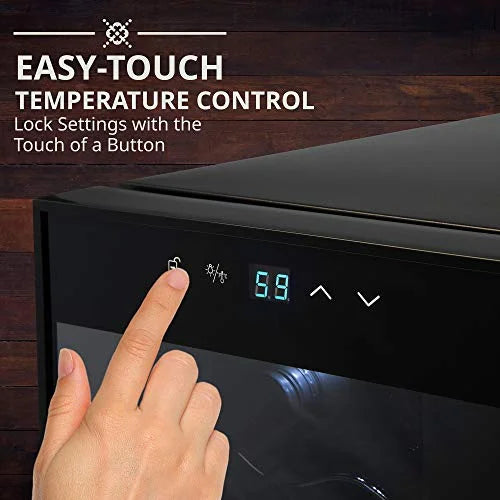 28 Bottle Compressor Wine Cooler Refrigerator J6561